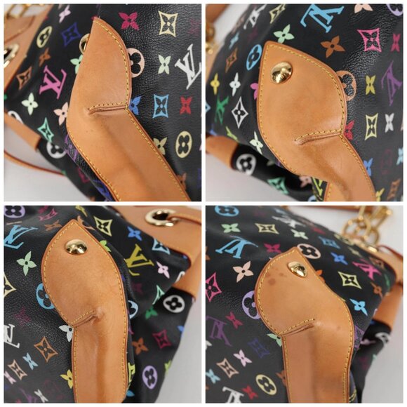 LOUIS VUITTON Monogram Multicolor Ursula Tote Bag Black M40124 LV Auth 138074V - Picture 14 of 16